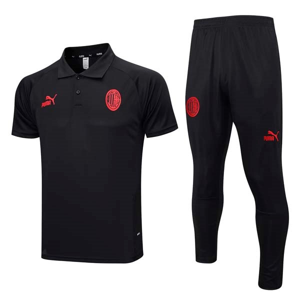 Polo AC Milan Conjunto Completo 2023/2024 Negro 2